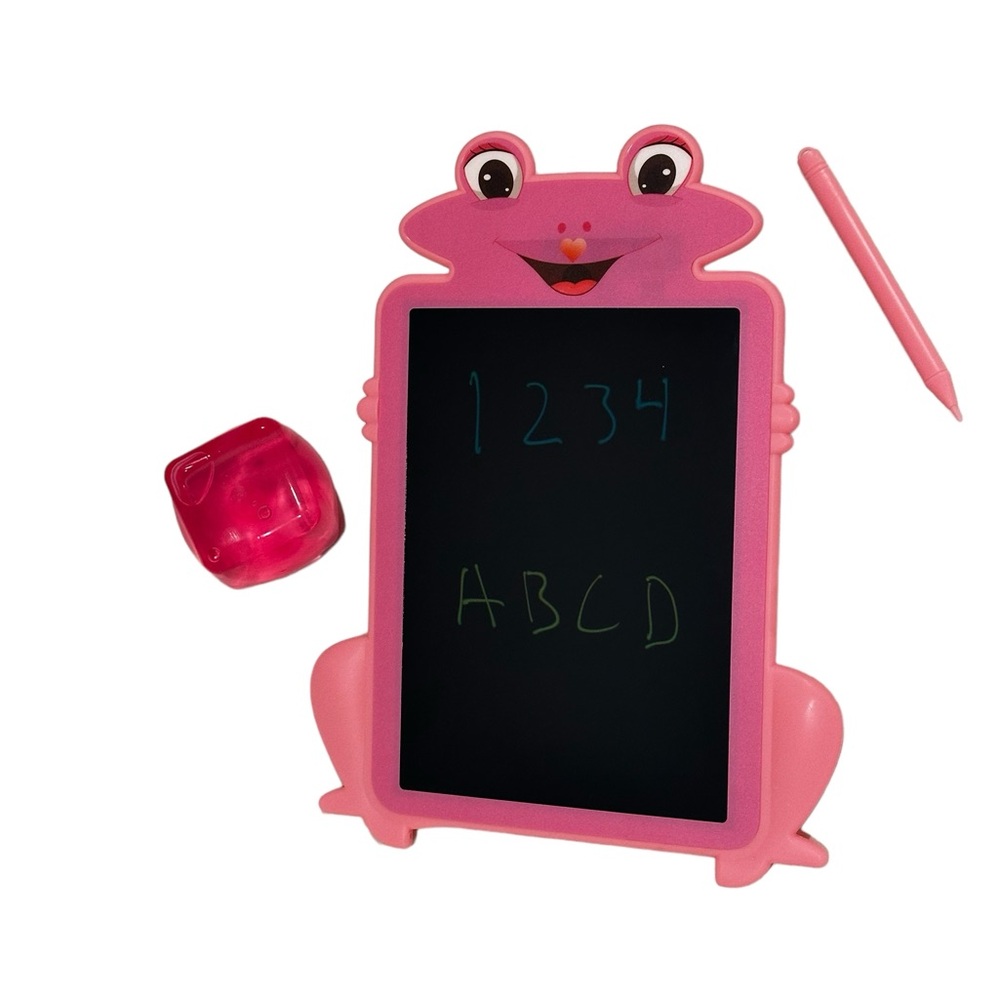 Novelty Learning Kit LCD Erasable Kids Writing Tablet & Gel Stress Cube